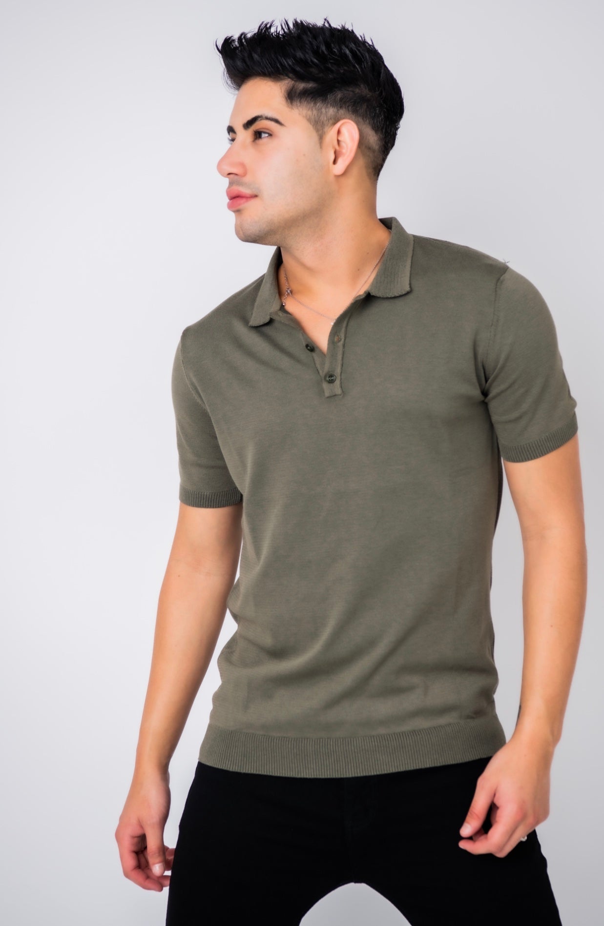 Mens Polo KNIT Tshirt