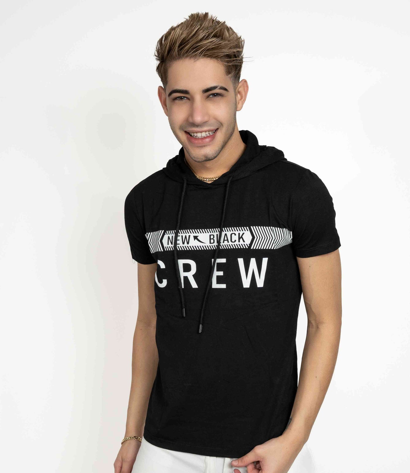 New Black Crew Italian Tshirt