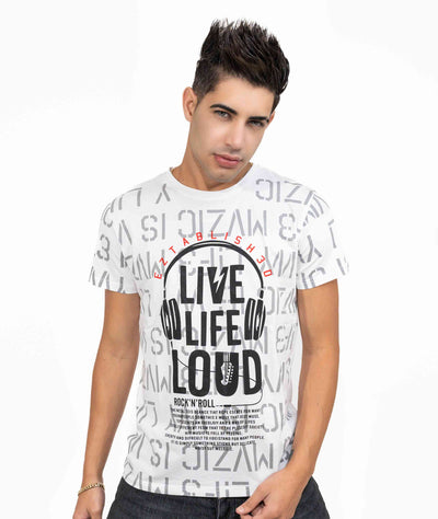 Live Life Loud Italian Tshirt