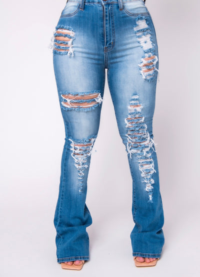 Bell Style Ripped Jean
